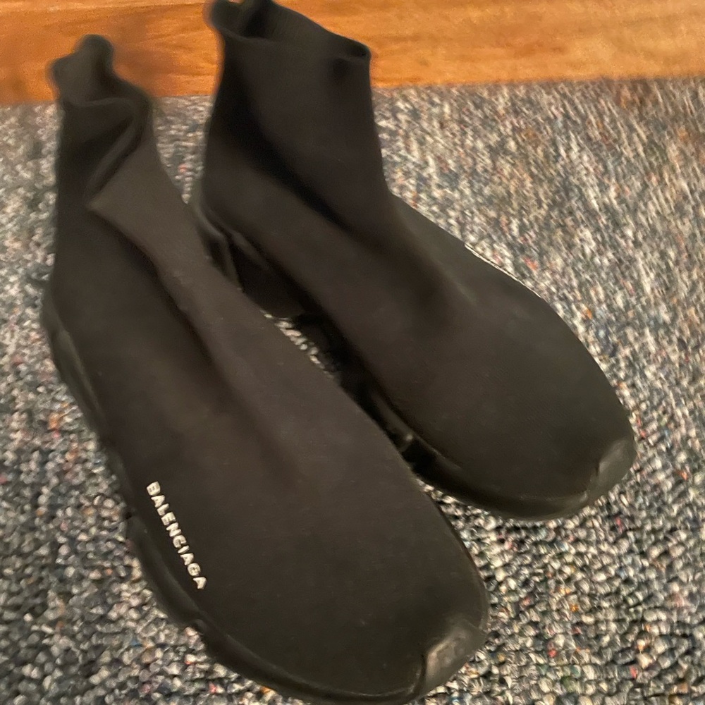 Balenciaga Black High-Top Sneakers